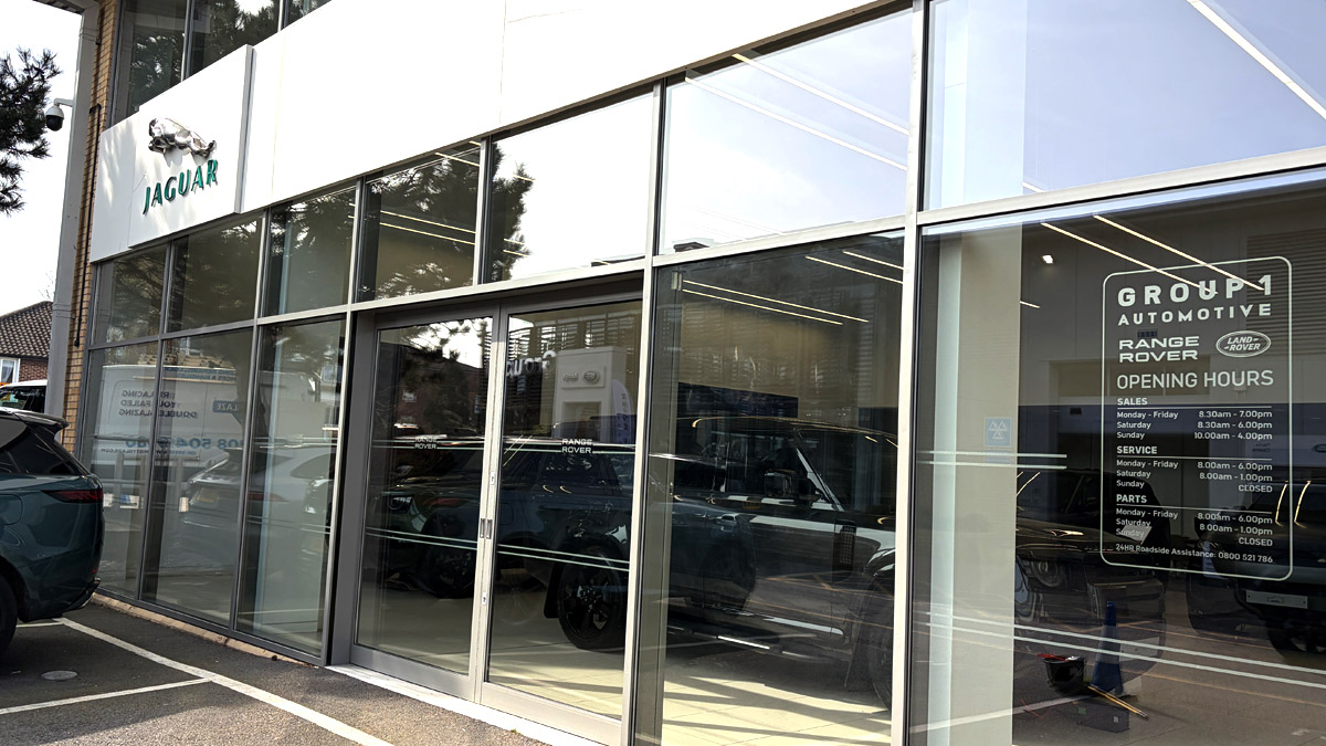 Shop Front Glass Replacement Jaguar - MGC Glazing
